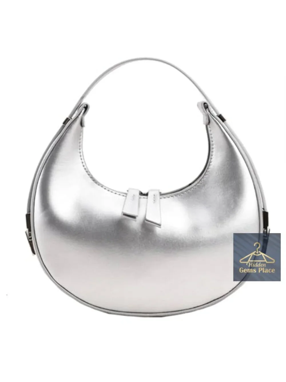 Small Hobo Tote Handbag with Adjustable Double Zipper Closure